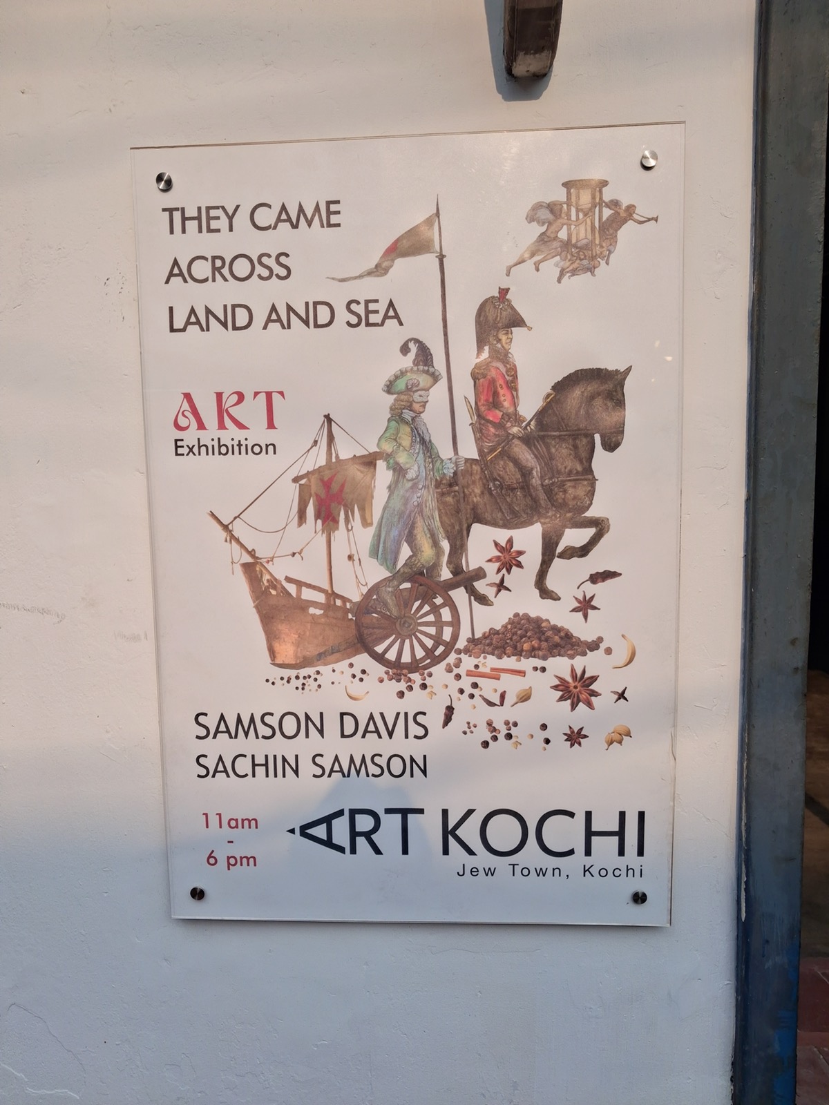 Poster for They Came Across Land and Sea at Art Kochi