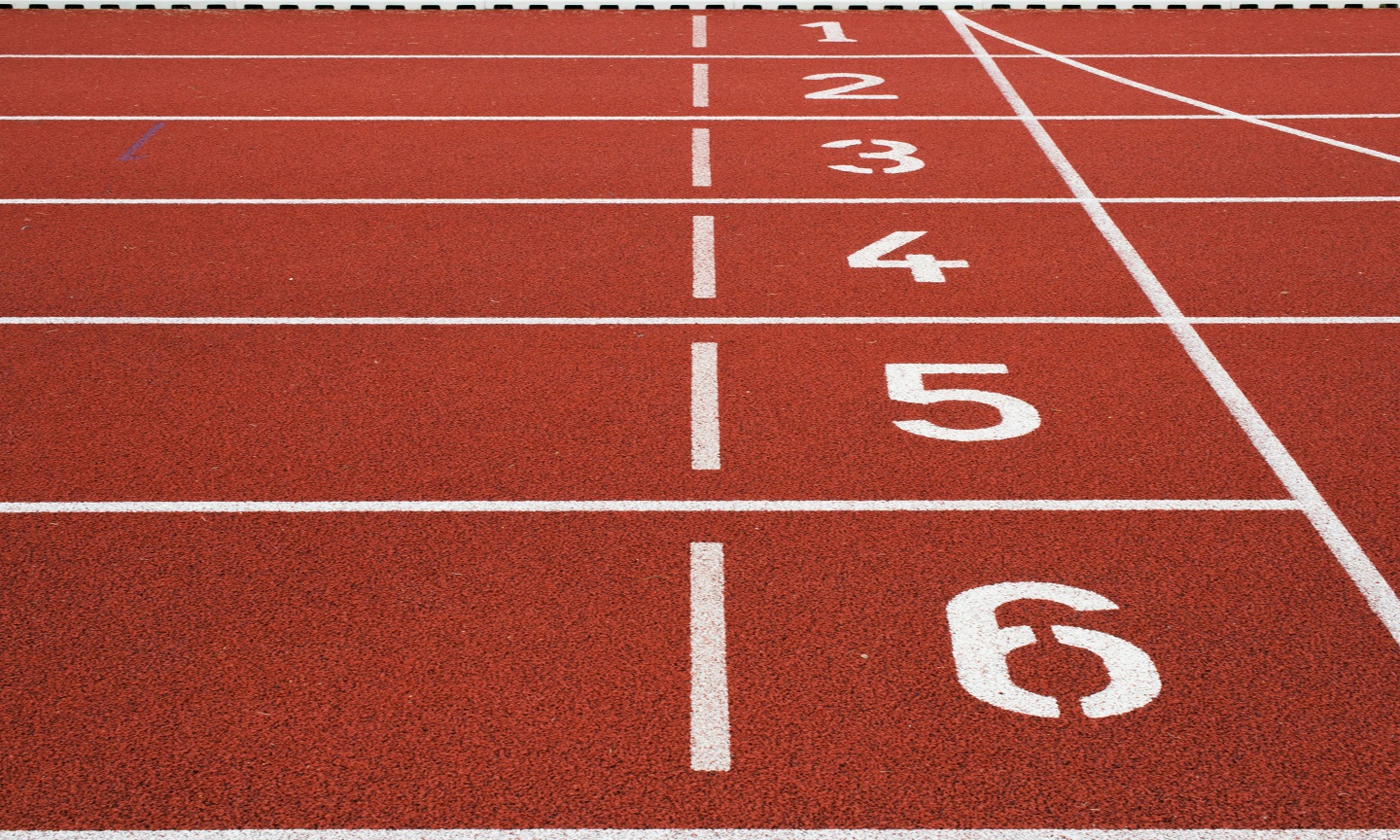 Running track lane curve