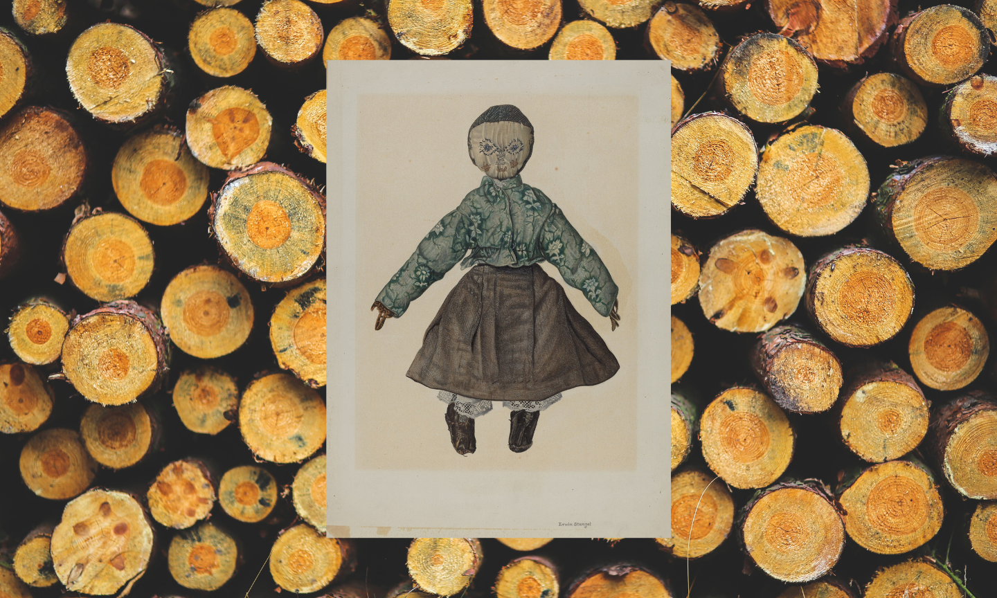 Editorial collage for “Old Snow”