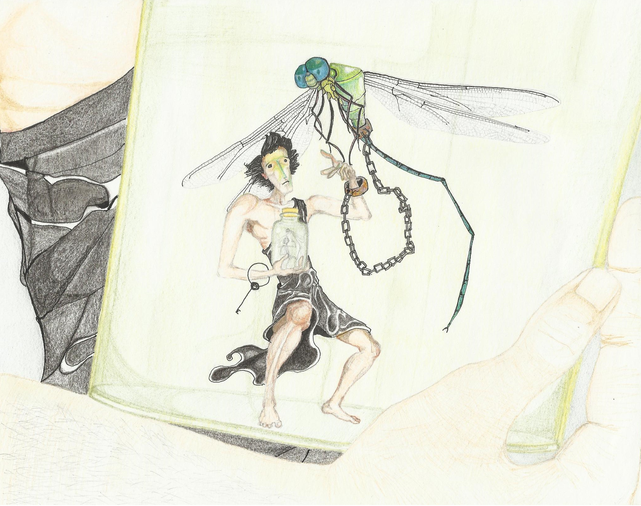 The jarred insect: You behold its face with fear. How then shall you know your love for freedom?